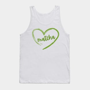 Valentine Gift | Matcha Lover | Green Tea Fan | Offbeat Romance Tank Top